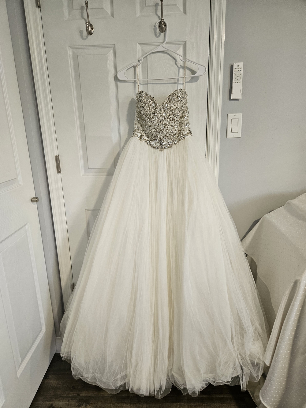 Maggie Sottero Wedding Strapless Beaded Ball Gown - Picture 2 of 12